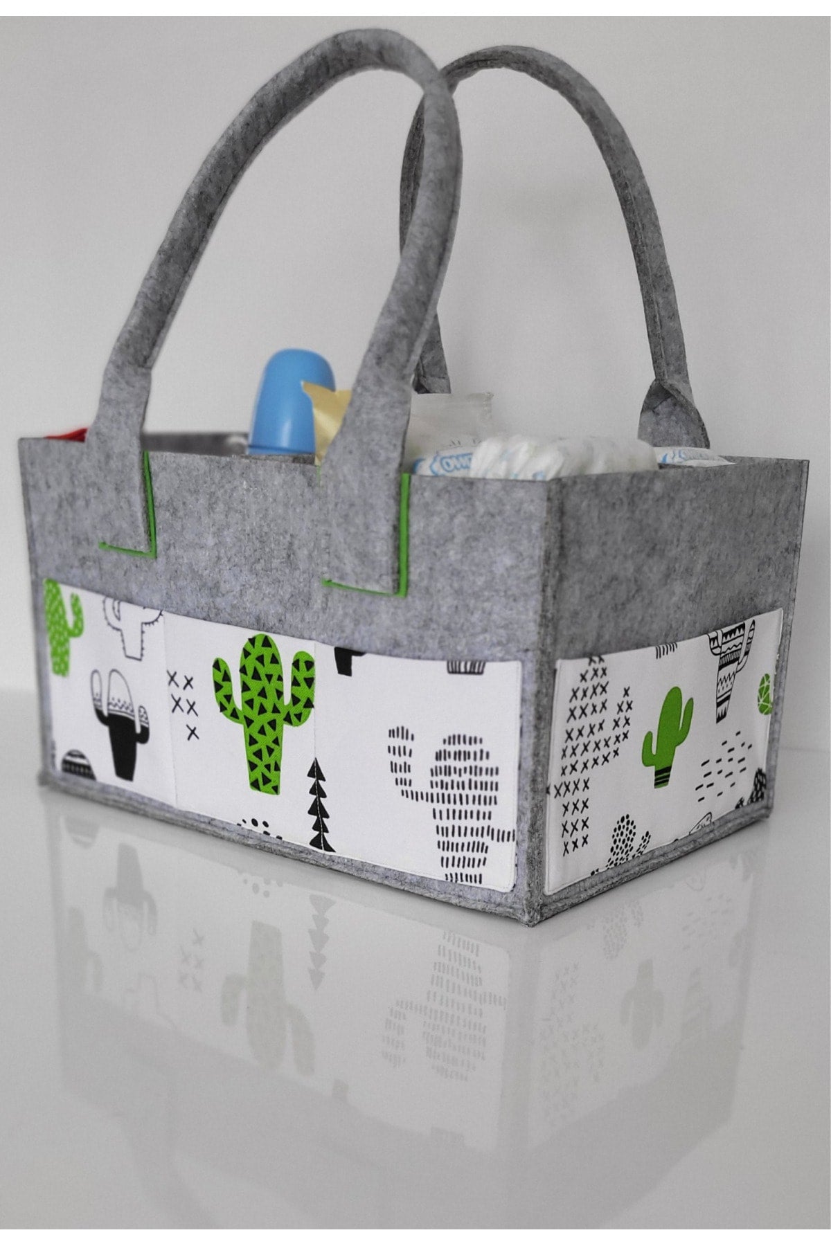 Handmade Multi-Purpose Felt Mother Baby Care And Organizer Bag Functional Organizer