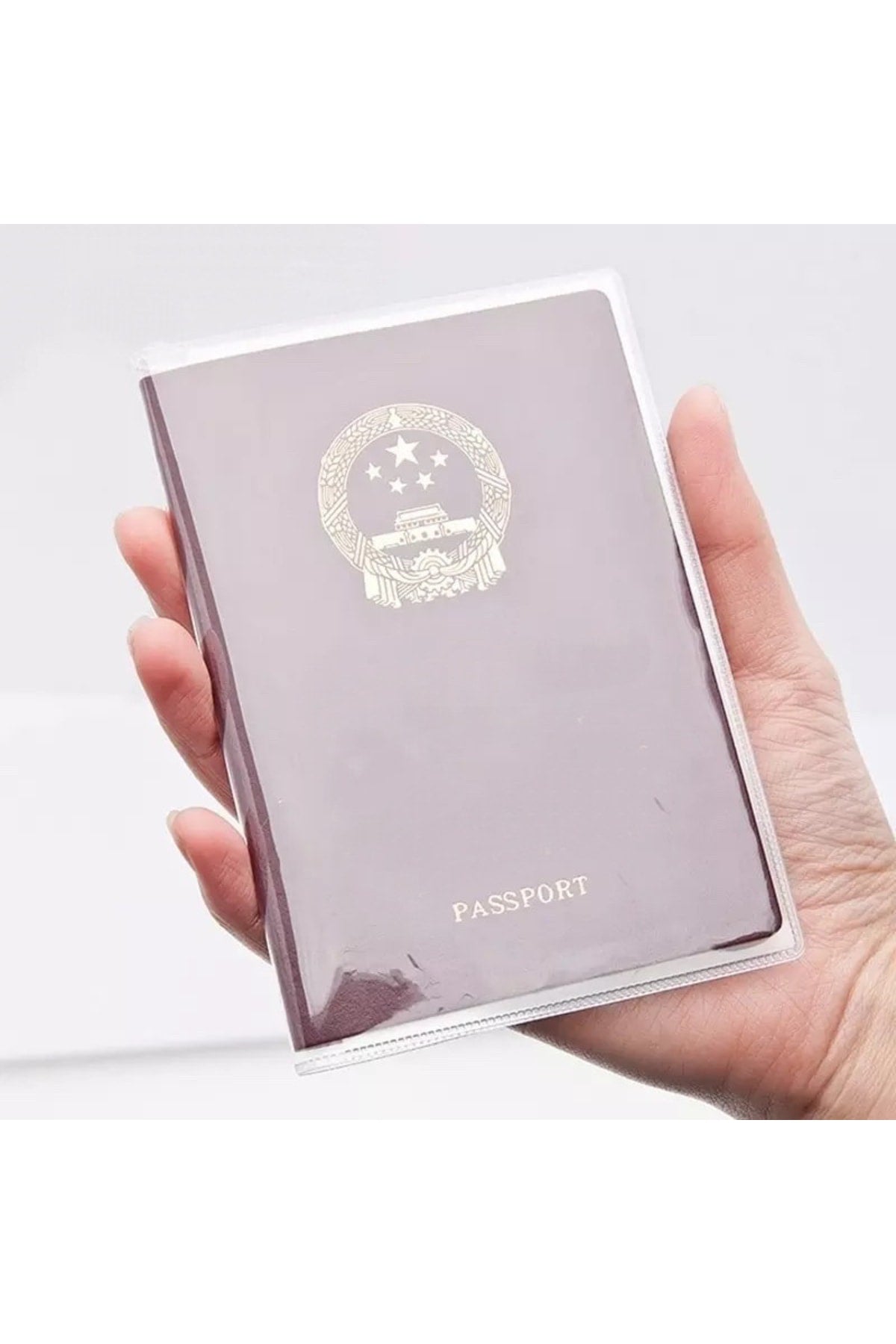 3 Pieces Universal Transparent Passport Protective Cover Model Suitable for All Country Passports - 3 Pieces