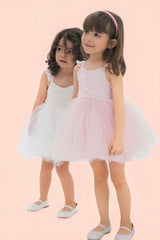 Girl's Scalloped Tutu Dress