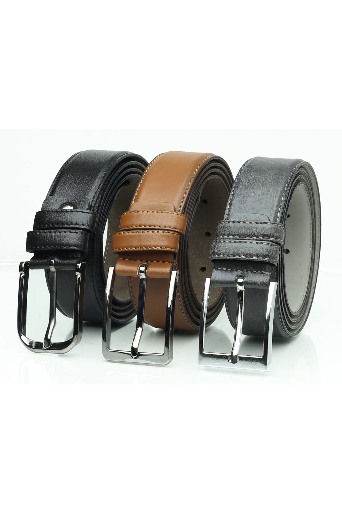 3 Pieces Men's Classic Belt