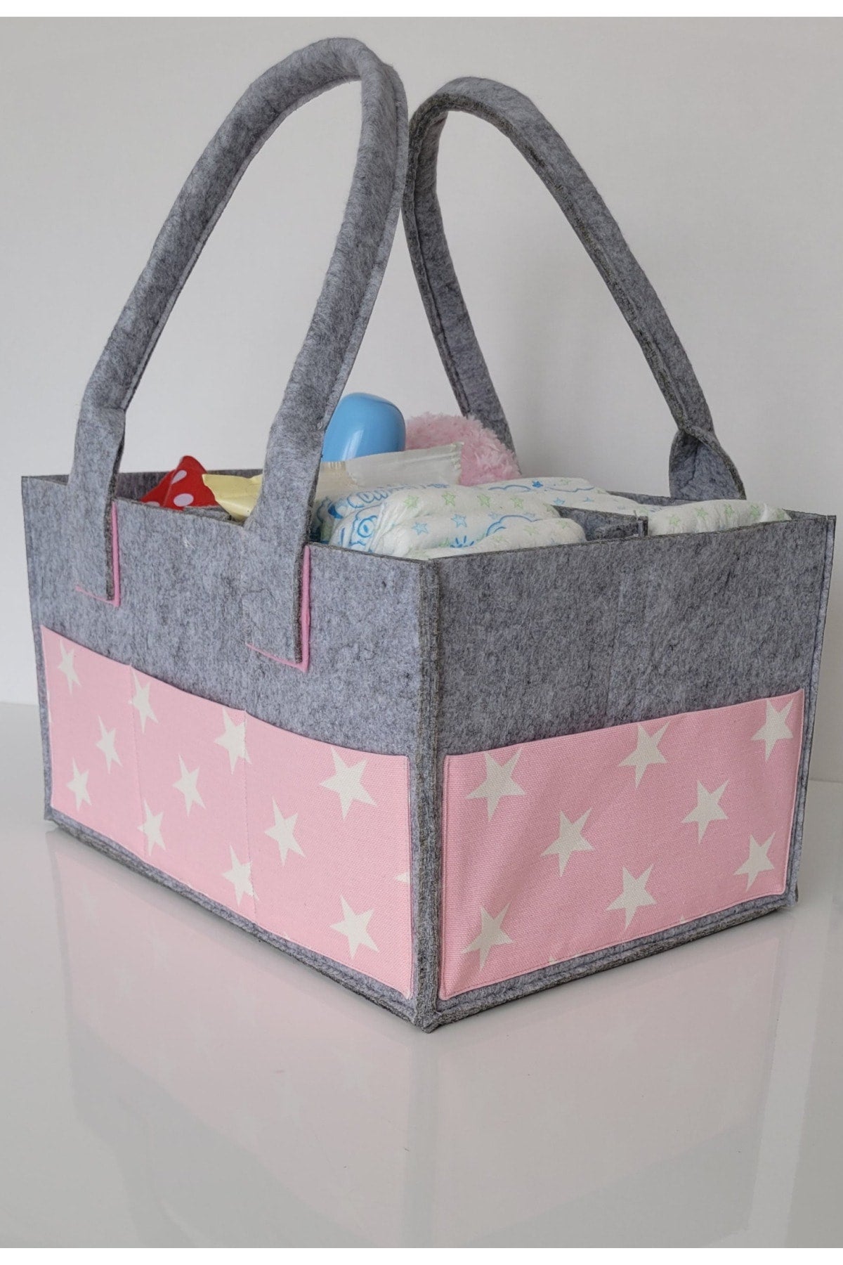 Handmade Multi-Purpose Felt Mother Baby Care And Organizer Bag Functional Organizer