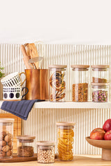 Arya 8 Pcs Jar/Storage Container Beige