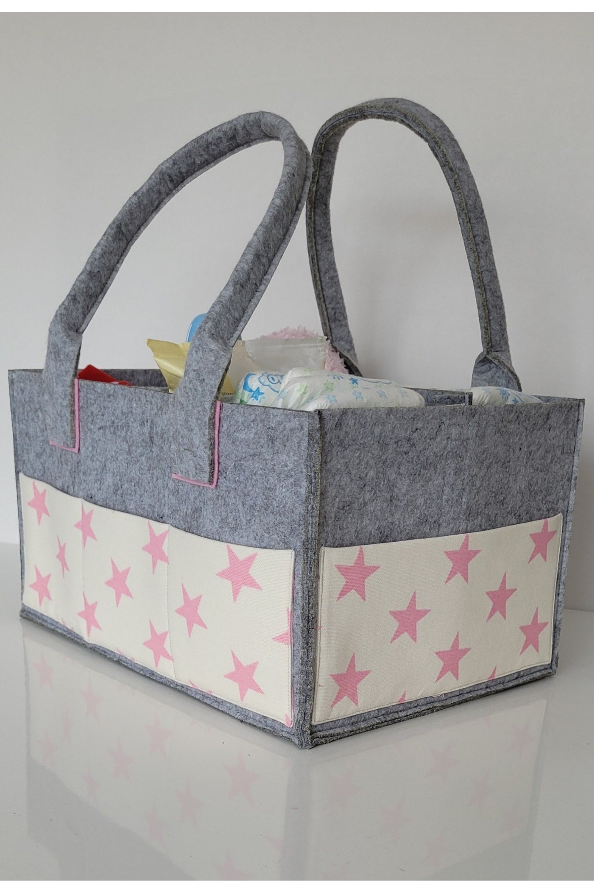 Handmade Multi-Purpose Felt Mother Baby Care And Organizer Bag Functional Organizer