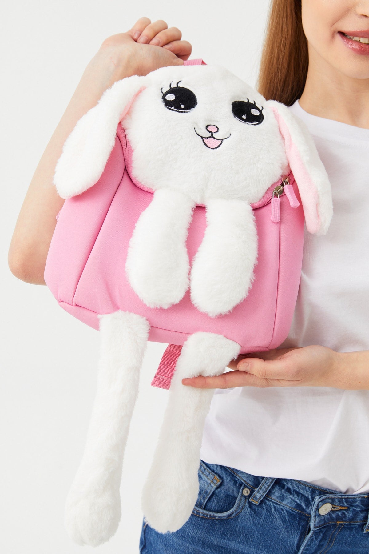 Moving Ears Backpack Pink
