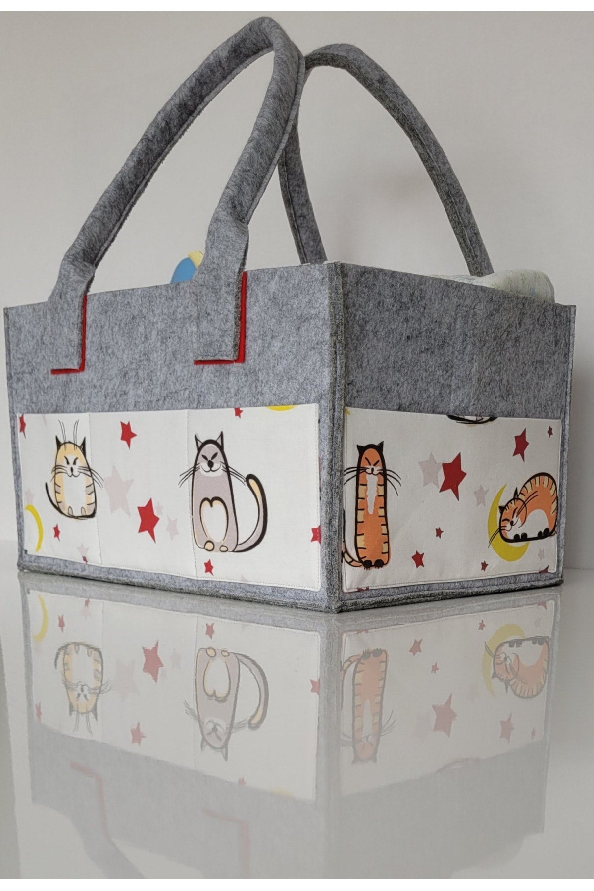 Handmade Multi-Purpose Felt Mother Baby Care And Organizer Bag Functional Organizer