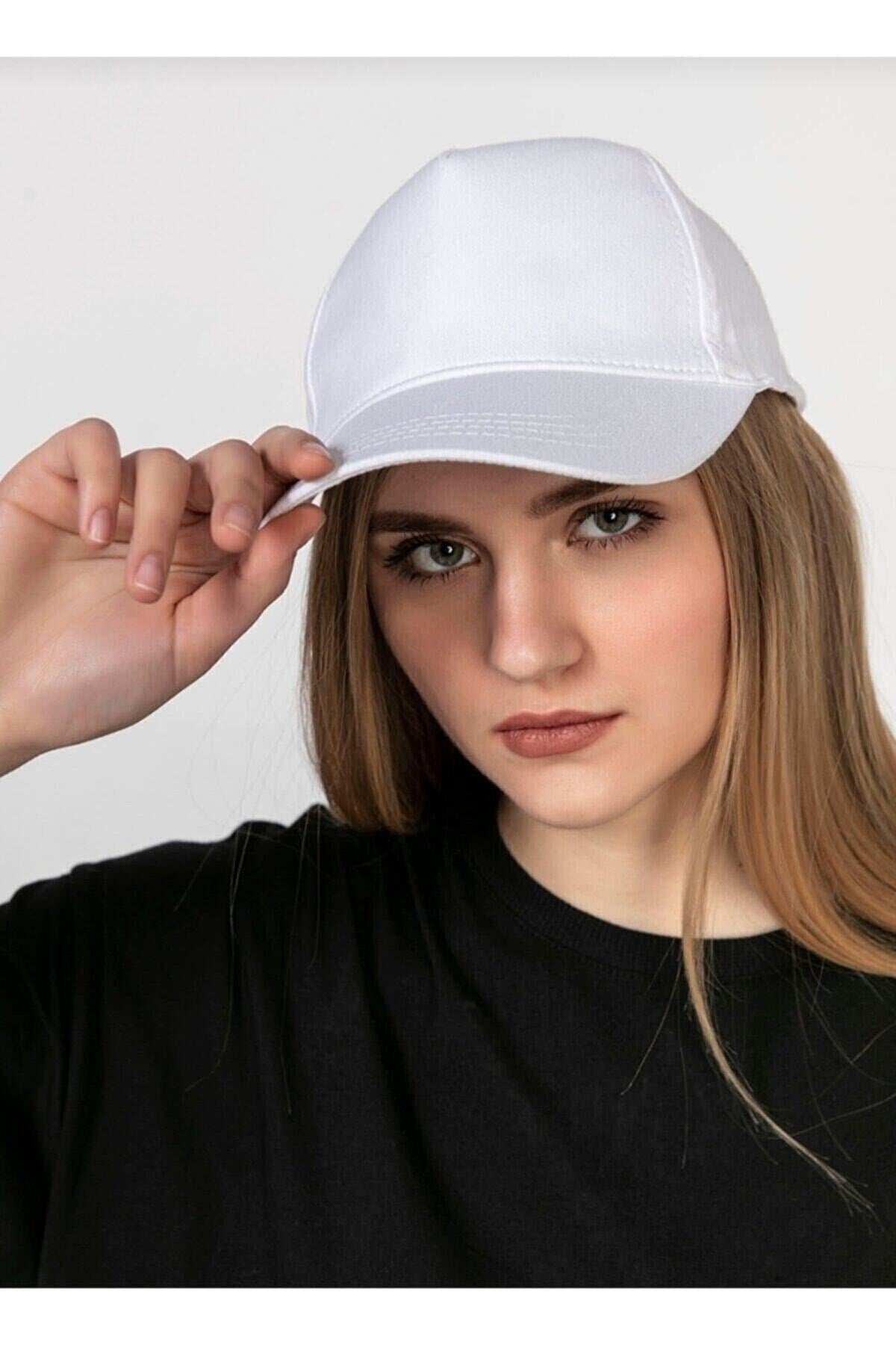 Adjustable Men's-Women's Plain Sports Hat with Velcro Back