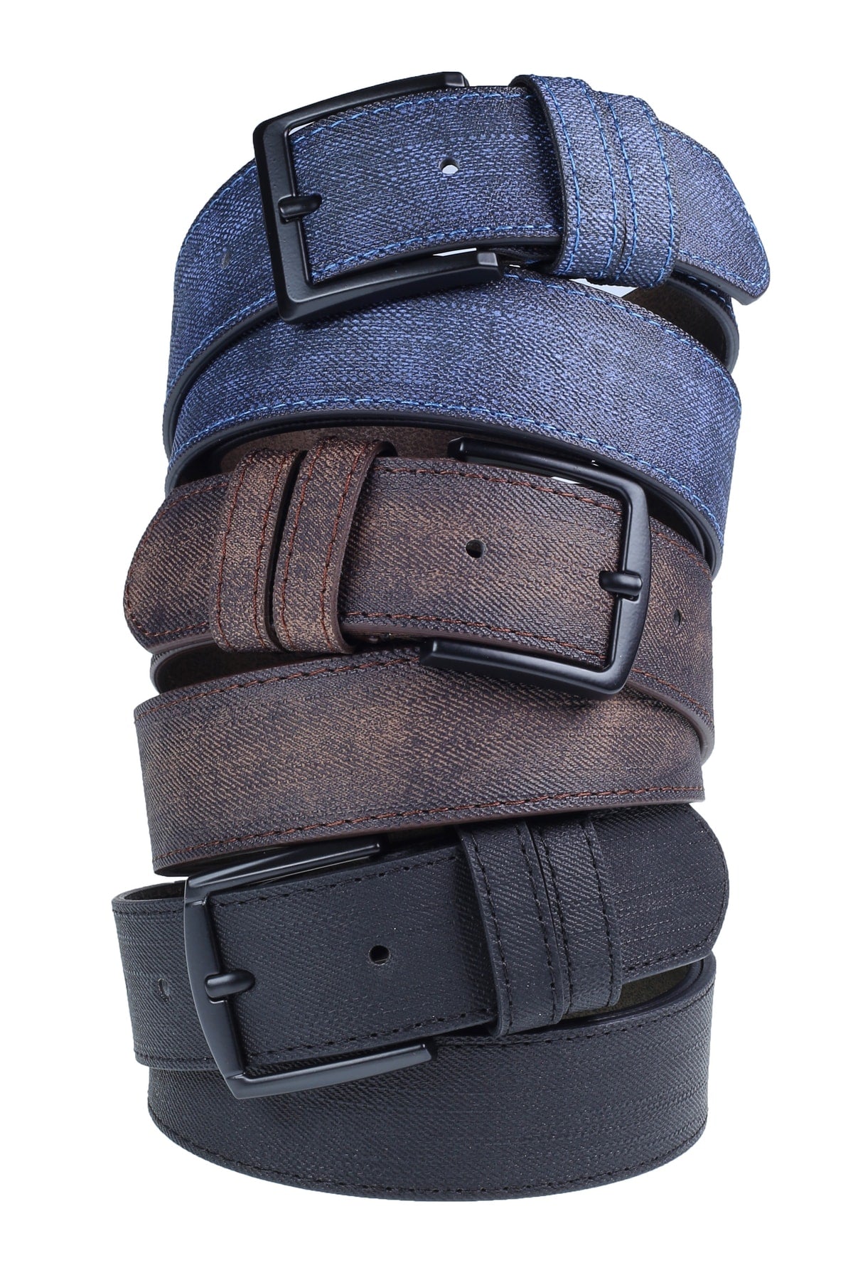 3 Pieces Men's Belt Suitable For Jeans And Canvas