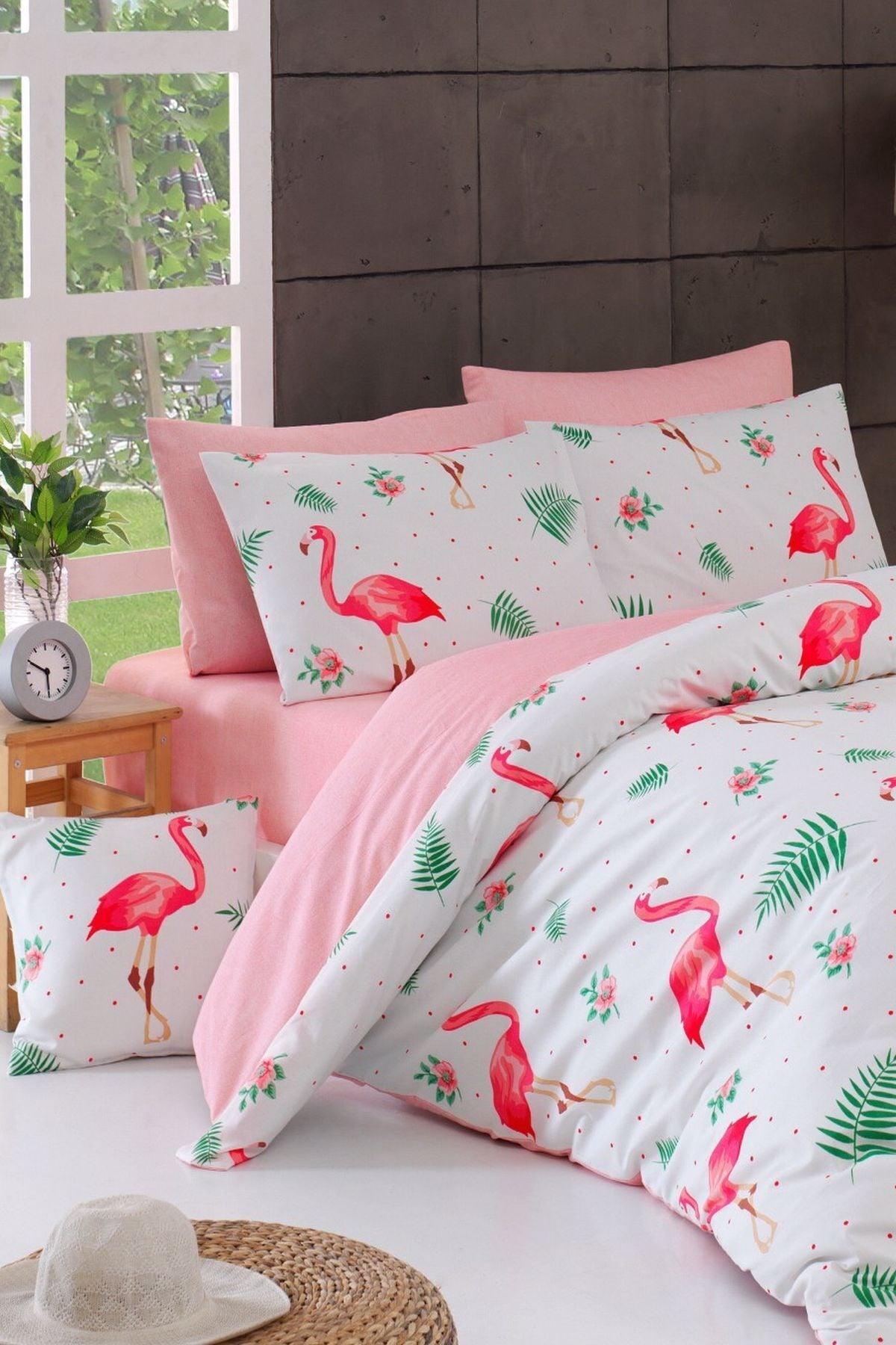 Single Duvet Cover Set Flamingo - Swordslife