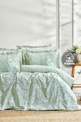 Andressa Ranforce Double Duvet Cover Set - Sage - Swordslife