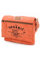 Shabby Canvas Shoulder Messenger Truncu Orange Laptop School Travel Daily Vintage Bag