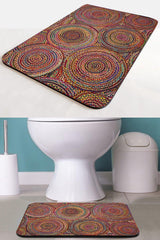 Else Jute Patterned Patterned Non-Slip Floor Washable Single Closet Front Small Bath Mat - Swordslife