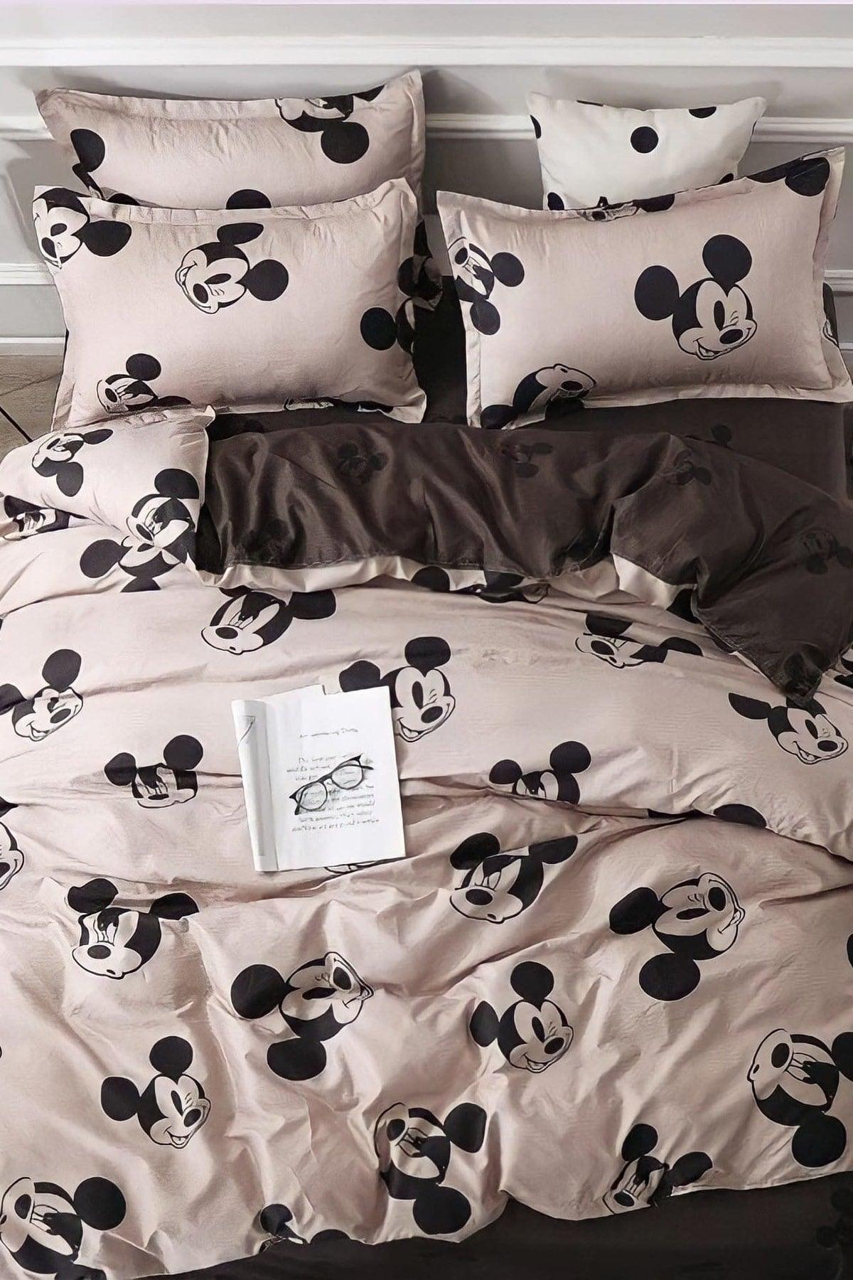 Mickey Mouse Single Double Sided Duvet Cover Set - Swordslife