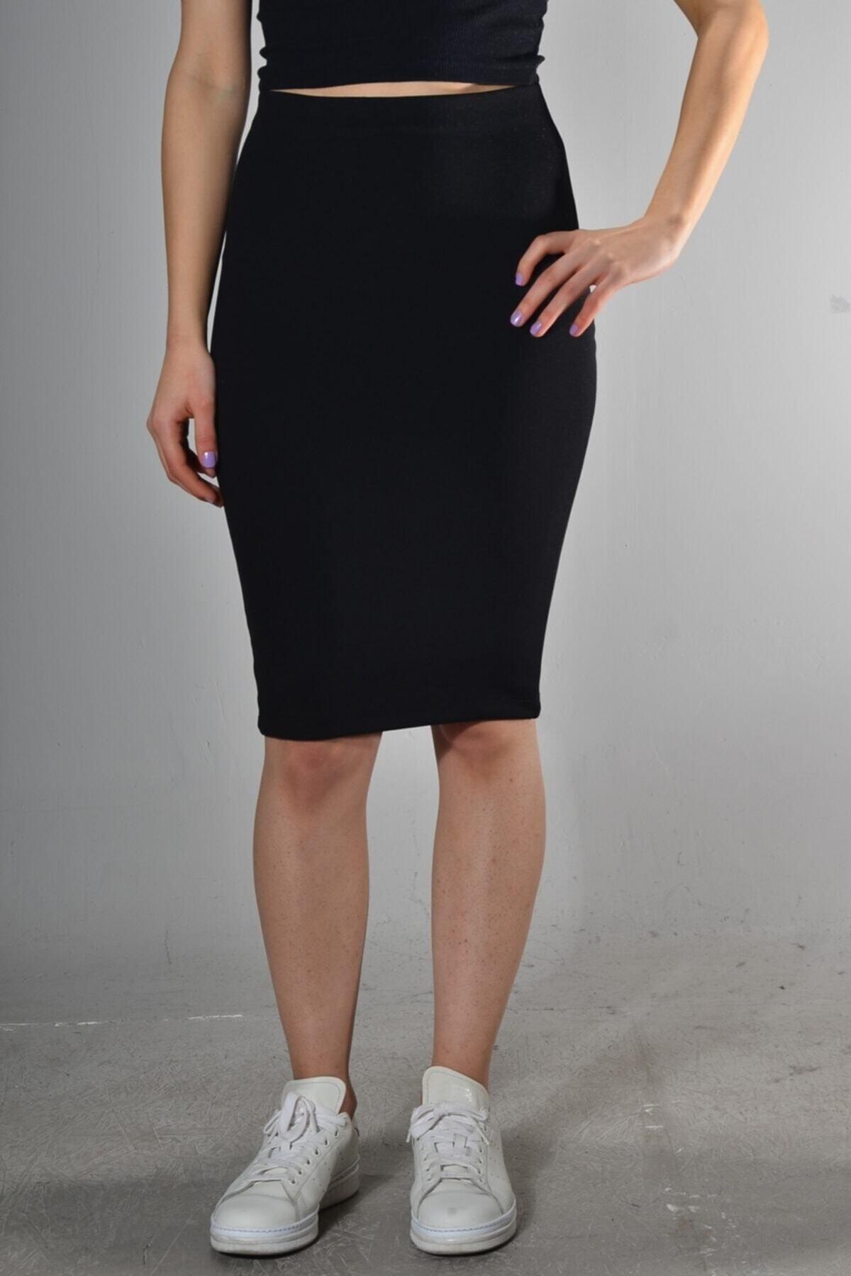 Women's Black Pound Pencil Skirt - Swordslife