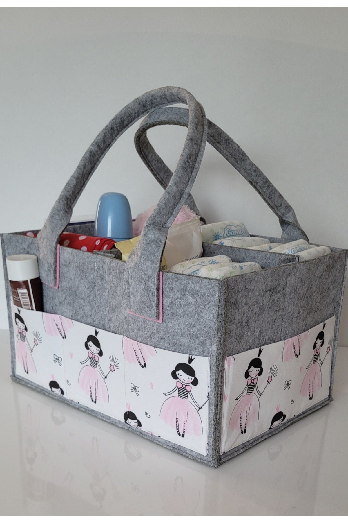 Handmade Multi-Purpose Felt Mother Baby Care And Organizer Bag Functional Organizer