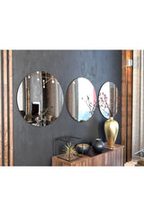 Camex 40 cm Three Piece Decorative Round Shaped Mirror - Swordslife