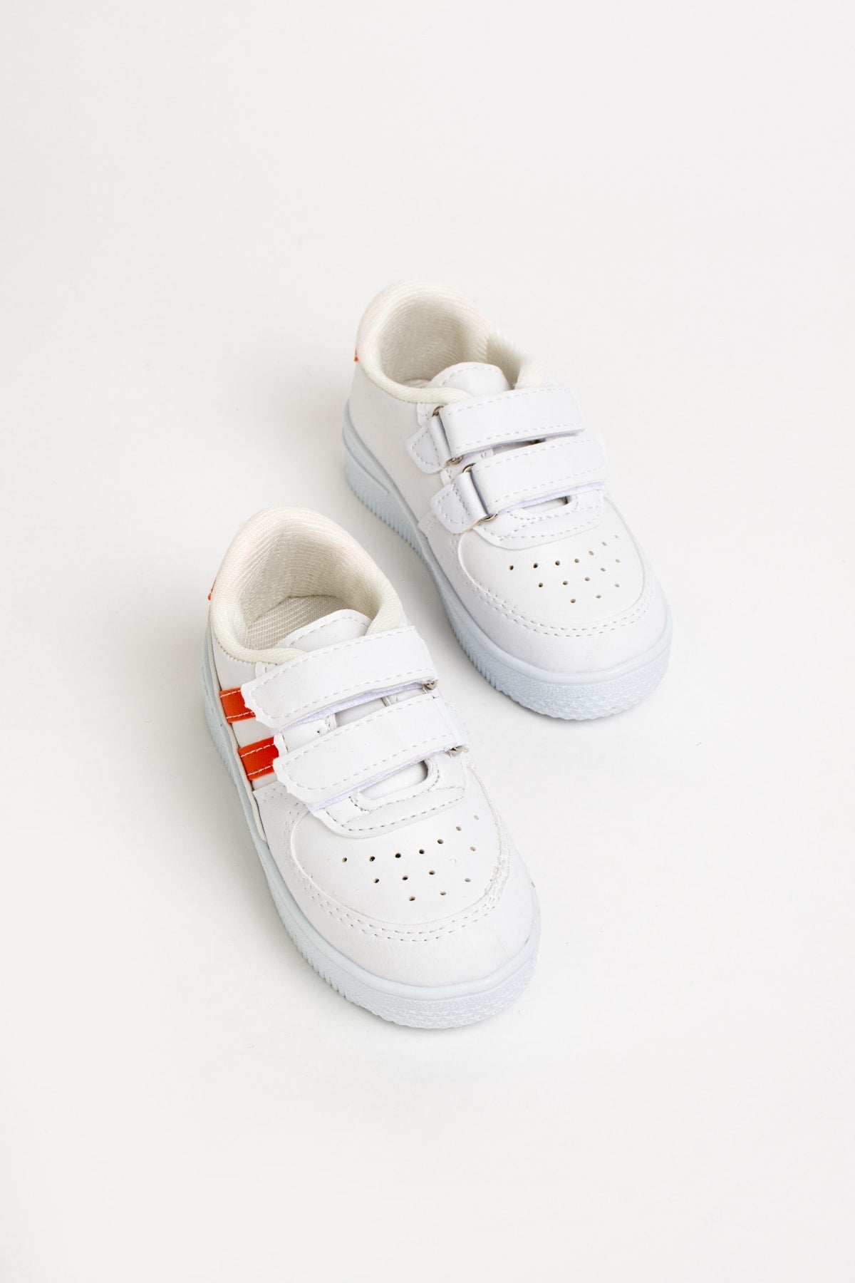 Kids White Orange Sneakers Kids Shoes