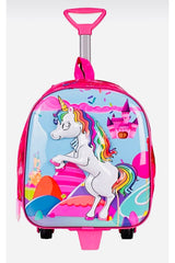 Kindergarten Backpack Trolley Backpack Unicorn 3-6 Years 5d Pony Horse