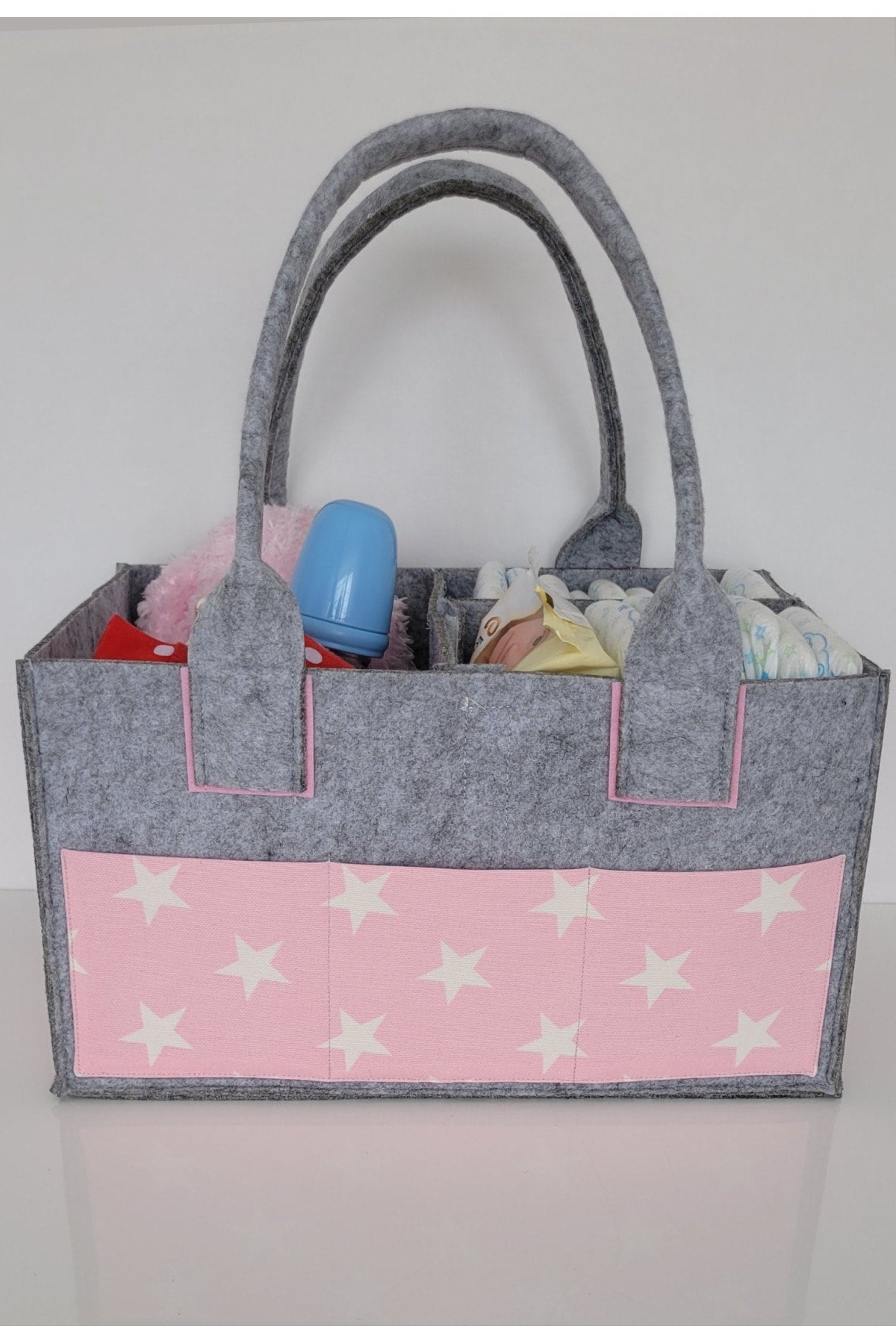 Handmade Multi-Purpose Felt Mother Baby Care And Organizer Bag Functional Organizer