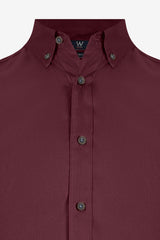 Burgundy Oxford Shirt