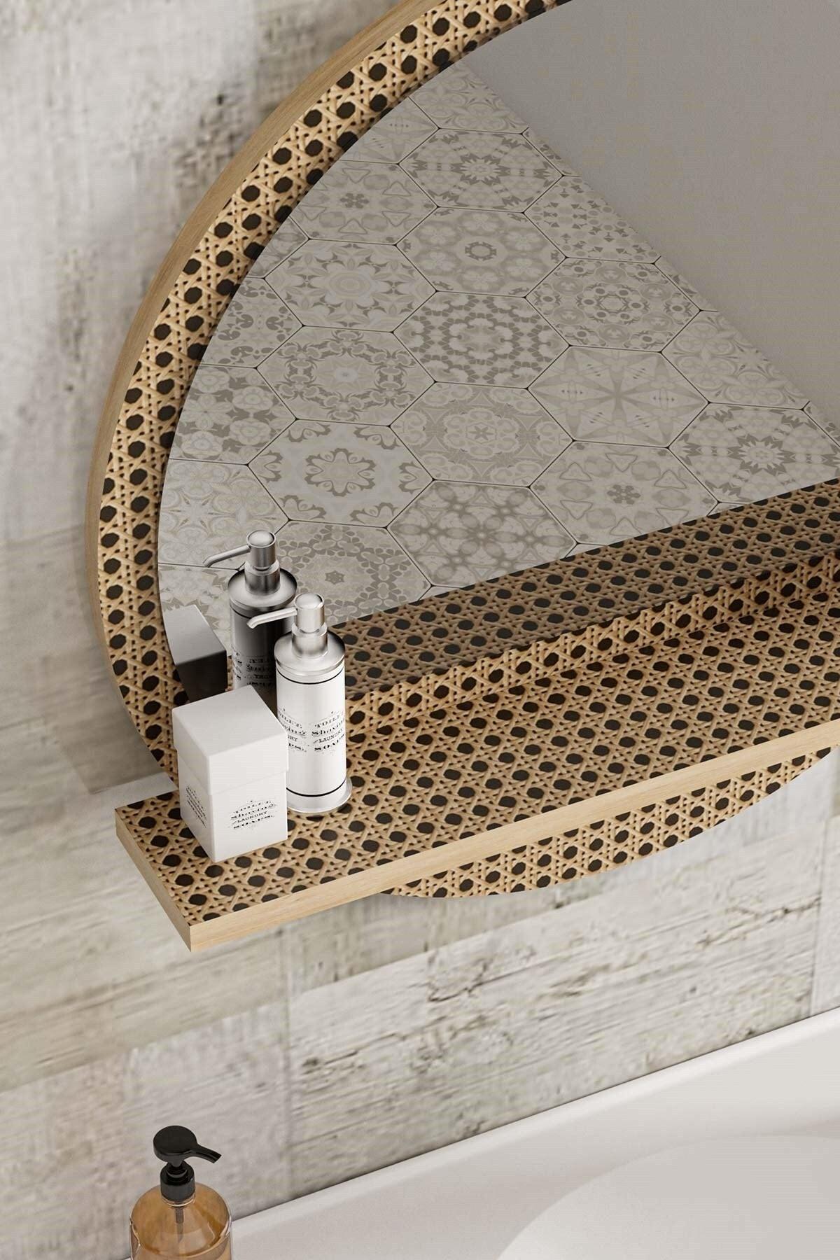 Sidney Hazeran Patterned - Dresuar Corridor Wall Living Room Bathroom Wc Office Bedroom - Swordslife