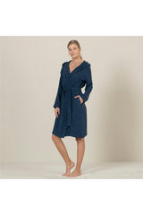 Armin Unisex Bathrobe Marine Blue - Swordslife