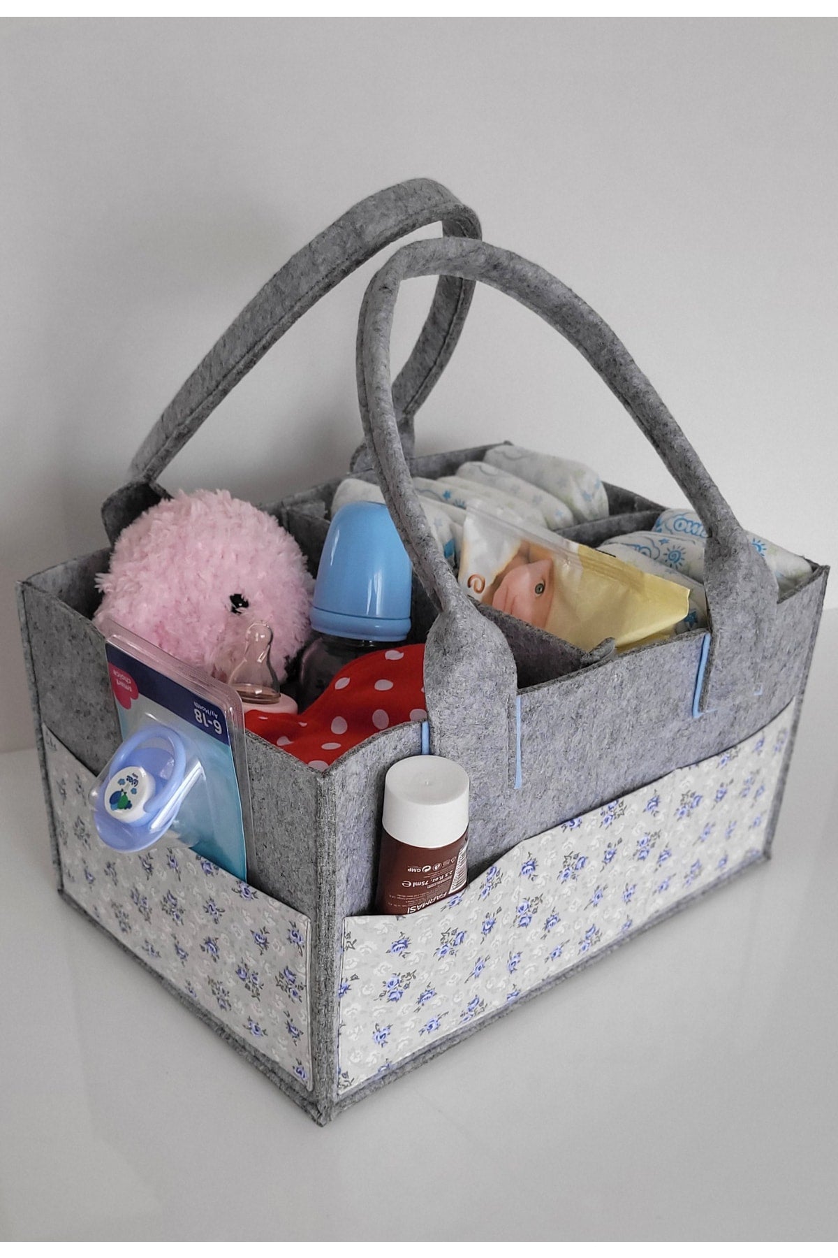 Handmade Multi-Purpose Felt Mother Baby Care And Organizer Bag Functional Organizer