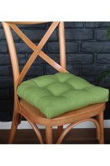 4 Pcs Lux Pofidik Green Chair Cushion Special Stitched Laced 40x40cm - Swordslife