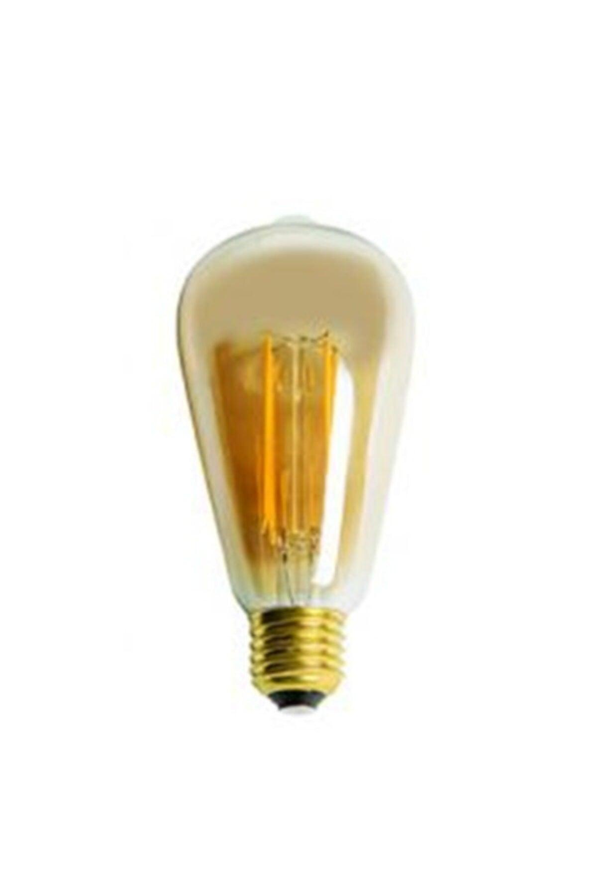 4350 4w Long Rustic Filament Bulb E27 Socket