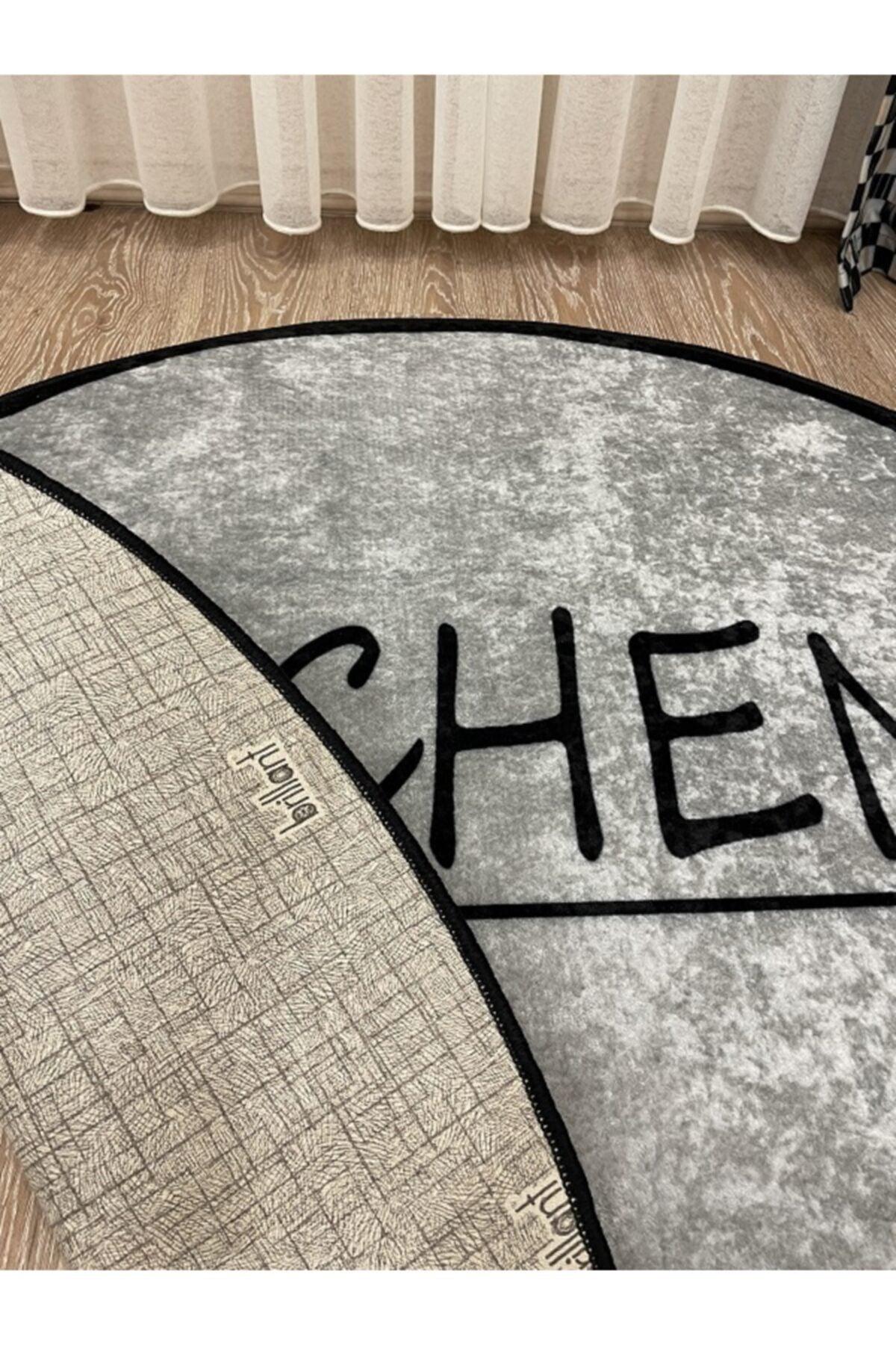 Latex Leather Base Round Kitchen Rug - Swordslife