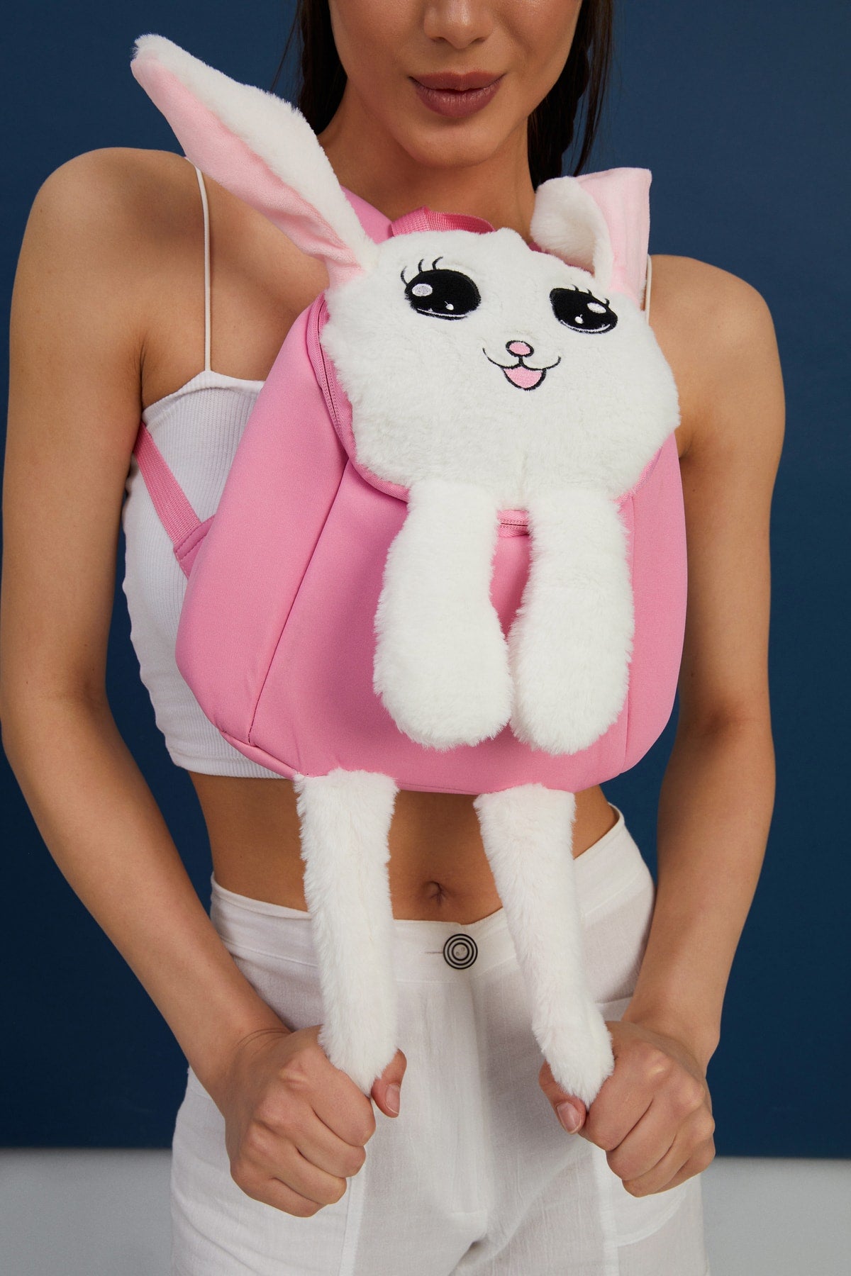 Moving Ears Backpack Pink
