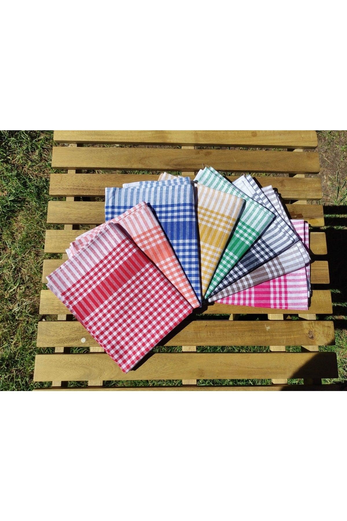Different Colored Cotton Checkered German Napkin Tea Towel Kitchen Towel - Swordslife