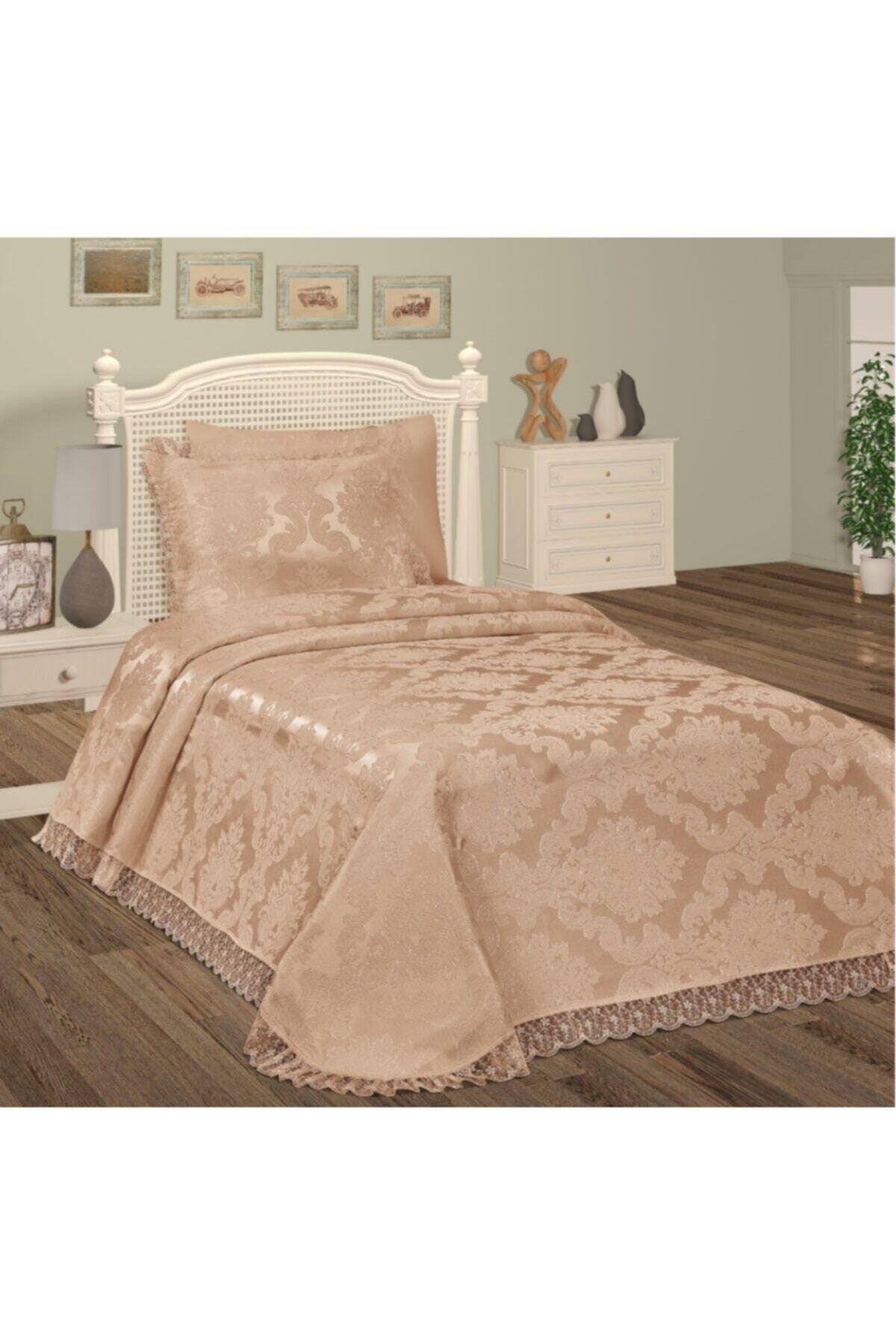 Aden Chenille Bedspread Single 150x240 cm Cappucino - Swordslife