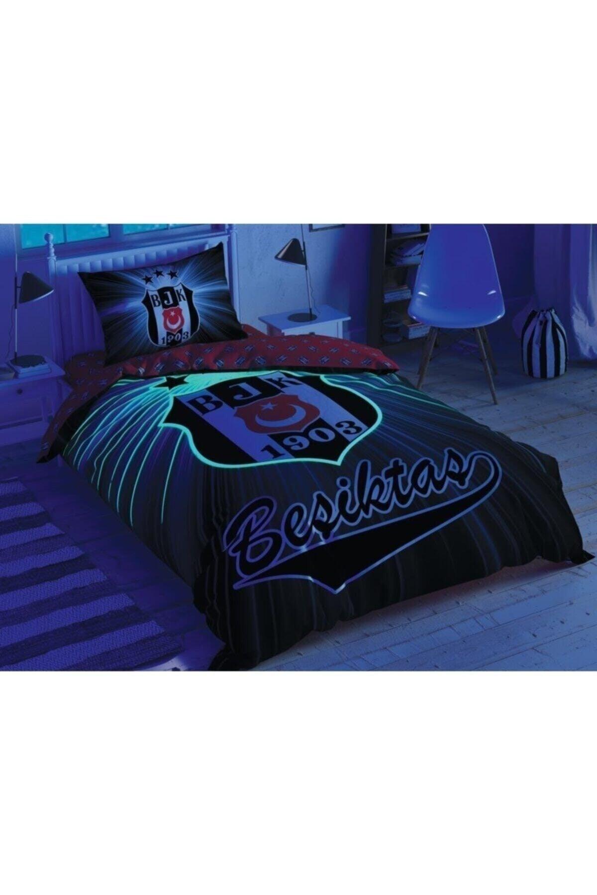 Beşiktaş Light Glow Licensed Duvet Cover Set Single Person - Swordslife