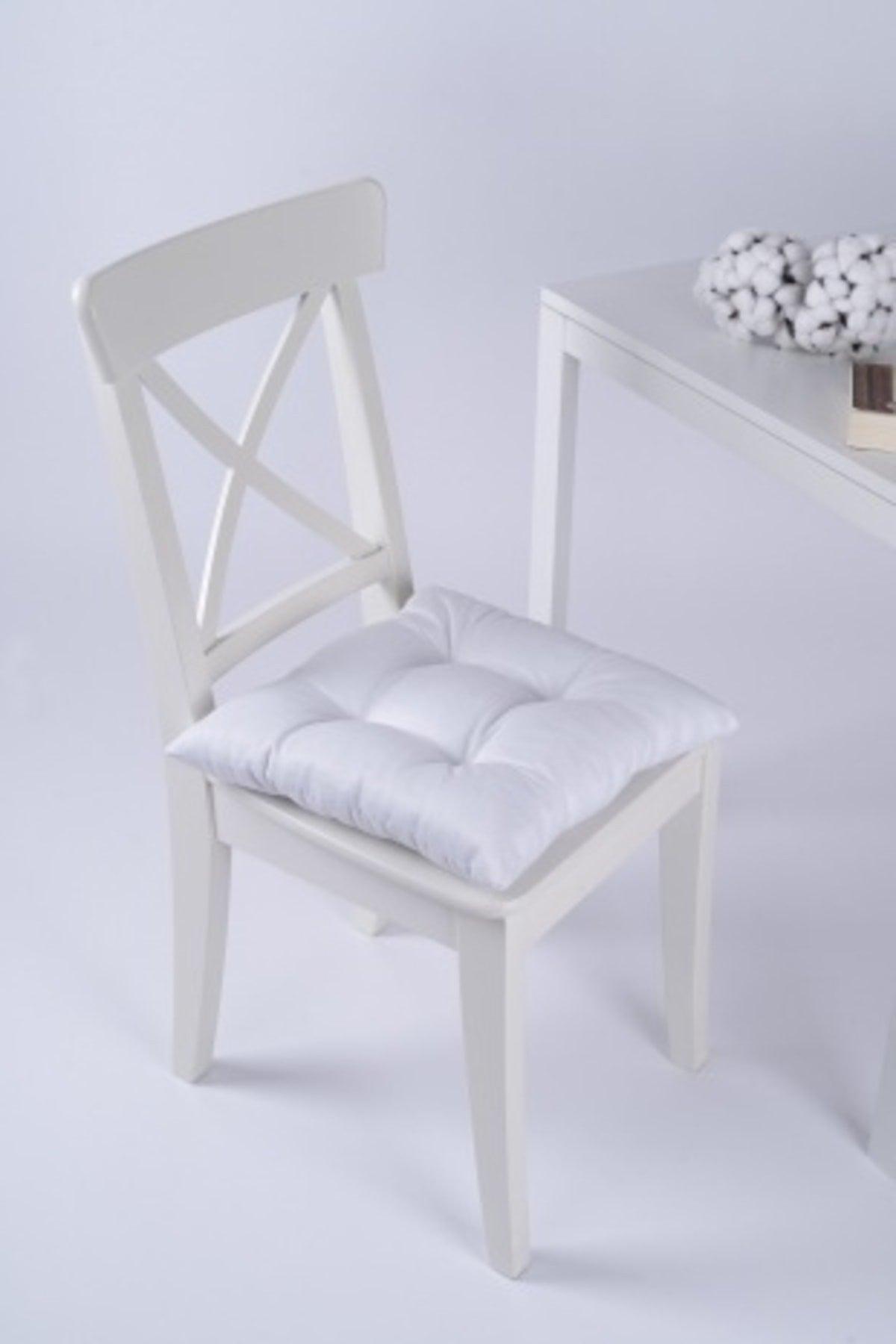 Beta Pofidik White Chair Cushion Laced 40x40cm - Swordslife