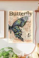 Butterfly Wall Poster Large 45x30 Cm - Swordslife