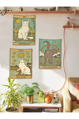 Cats Tarot 3-Piece Tapestry Set - Swordslife