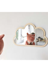Cloud Mirror Kids Room Decor Unbreakable Wooden Ornament - Swordslife