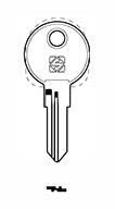 Cylinder key common - SILCA: HF75R (Errebi: HAF3R) - Swordslife