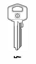 Cylinder key common - SILCA: TE2X (Errebi: TS7R/TS9R) - Swordslife