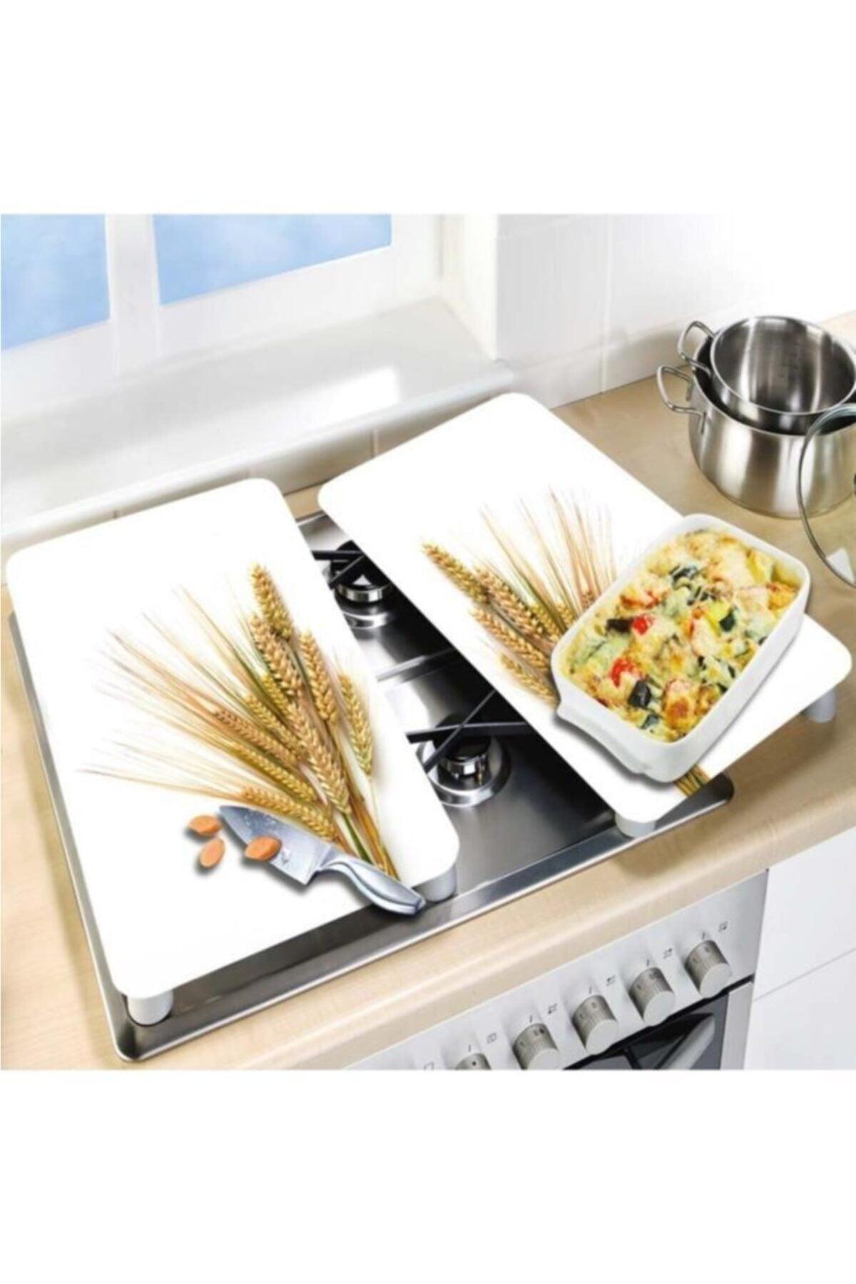 Decorative Glass Stove Protector And Cutting Board