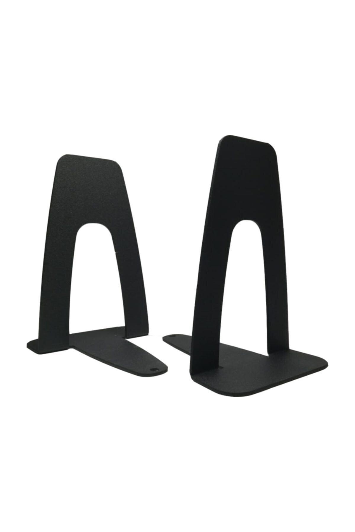 Metal Black Set of 2 Book Holder, Book Support - Swordslife