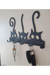 Cute Cats Wooden Key Hanger Keychain - Swordslife