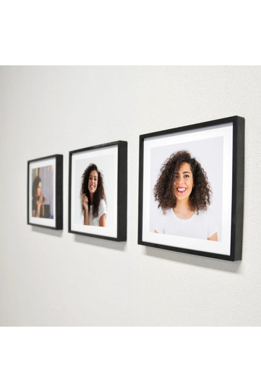 Black Square Frame (without glass) (3 Pieces) - Swordslife