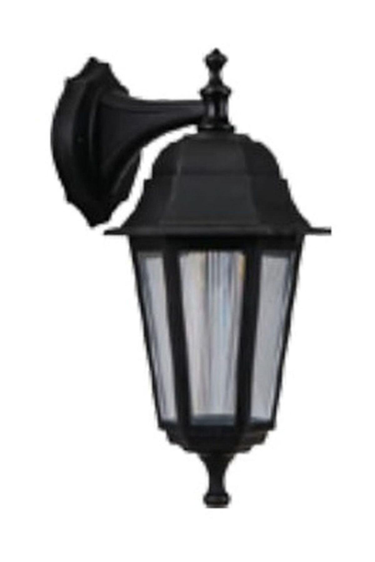 Wall Mounted Inverted Hexagonal Garden Lighting Fixture Black Color E27 Lampholder (Excluding Bulb) - Swordslife